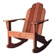 Mahogany Adirondack Rocker