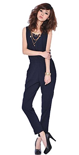 (ノーブランド品)オールインワンパンツドレスロンパースサロペット6-082