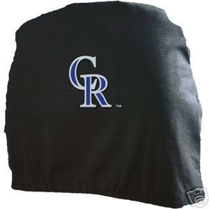 Colorado Rockies Head Rest Covers - Set of 2