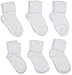 Jefferies Socks Girls 2-6X Seamless Turn Cuff 6 Pair Pack Socks