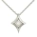Princess Cut 'Star' Diamond Pendant on Chain .33cttw