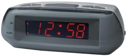 Acctim 14017 Metizo Alarm Clock, Grey