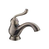 Faucetland 003002097 Antique Inspired Bathroom Sink Faucet - Polished Brass Finish