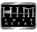 R111 HIM Love Metal Belt Buckle Music Pop