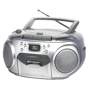 Emerson Radio Corp., Portable CD Player w/Cassette (Catalog Category: Home & Portable Audio / Personal CD & Boomboxes)