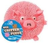Set of 10 Wee Critter Puff: Fuzzy, Squishy Balls: 2.5 Inch Party Favors