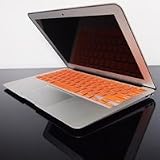 TopCase ORANGE Keyboard Silicone Cover Skin for NEW Macbook AIR 11 with TOPCASE® Logo Mouse Pad