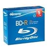 Memorex 32020014034 25GB 4X Write-Once BD-R Blu-ray Discs (5pk, Jewel Case)