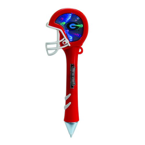 Pack of 6 NCAA Georgia Bulldogs Light-Up Mirrored Helmet Office Pens