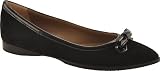 Bruno Magli Women's Maurizia Flats,Black Suede/Patent,40.5 M EU