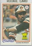 1978 Topps Eddie Murray Baseball Rookie Card In Protective Display Case