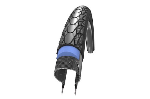Schwalbe Marathon Plus 16X1.35 Wired Tyre with Smartguard Reflective S/Wall 480g (35-349) - Black