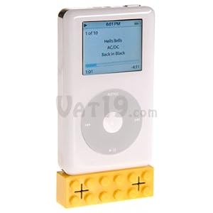 iPod iPhone Building Block Portable Speaker - Yellow by Sarut