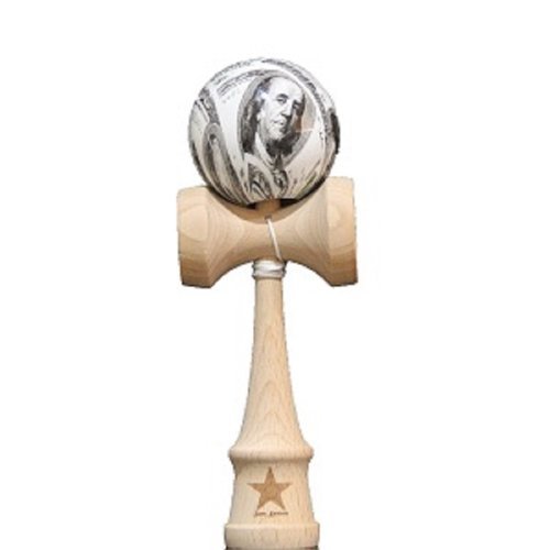 Money Sign Super Kendama, Super Sticky, Free String