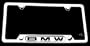 BMW Stainless Steel License Plate Frame, NEW