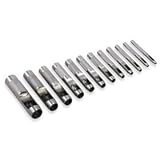  : Heavy-Duty 12-Piece Hollow Punch Set - Metal, Wood, Leather, Plastic