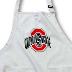 Ohio State University logo - Full Length Apron With Pockets 22w X 30l