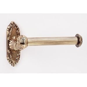 Alno A8566L Ribbon and Reed Singe Post Toilet Paper Holder Finish: Satin Nickel