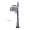 Fleur-de-Lis Rural Post Mailbox - 7 Colors - Rustproof!