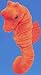 Plush Orange SeaHorse 16