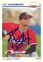 F.P. Santangelo, Harrisburg Senators - Expos Affiliate, 1991 Line Drive Pre-Rookie Autographed Card