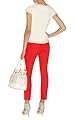 Orange Zip Capri Jeans