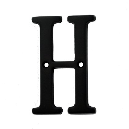 Bolton Hardware Letter 3 Inch Solid Brass Dark Oil Rubbed Bronze Finish House Letter Raised 3/16