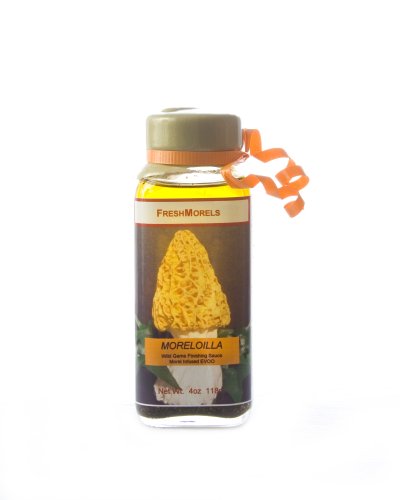 FreshMorels Epicurean Moreloilla Finishing Sauce, Wild Game, 4 Ounce Glass Bottle by Olive Oil