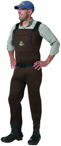 Caddis Brown Neoprene Bootfoot Waders, 11