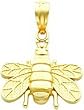 14K Gold Bee Charm