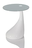 Design Klassiker Beistelltisch TEAR Weiss/Weiss Hochglanz Tisch weiss