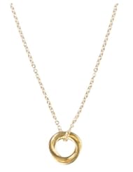 Dogeeared Love Knot Gold Dipped 18" Necklace