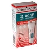 Nature's Cure Two-Part Acne Treatment System, for Women, 1 month supply (60 Tablets, 1 Ounce Cream)