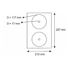 100 Stk. CD/DVD Label Etiketten KingSize Hochgl�nzend-LaserGloss / F�r Fotodrucke, speziell f�r Laserdrucker jetzt mit GRATIS Software