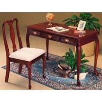 ORE International Home Office Desk Chair Set (Cherry) EC3923 by ORE