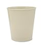 Small Round Wastebasket, 26 Quart, Fire-Safe Steel, 13-1/2" Diameter, Almond URIWB26AL