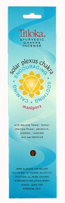 Solar Plexus Chakra - Triloka Ayurvedic Chakra Incense - 10 Sticks