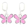 Ohrh�nger 925 Silber Emaille, Schmetterling rosa aus der Serie Lillifee