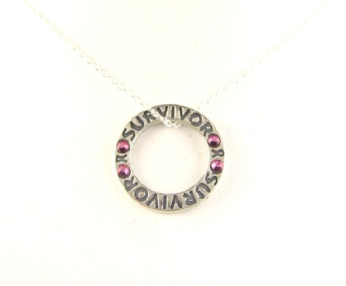 Breast Cancer Survivor Affirmation Necklace