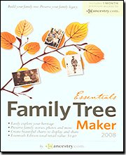 Childrens Toyshop  Software : Family Tree Maker 2008 Essentials