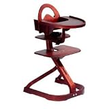 High Chair with Infant Kit and Tray Cover - Mahogany