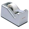Scotch C28 Compact Magic Tape Dispenser - Silver - with 1 Magic Tape Refill Roll  19 mm x 10 m