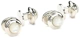 ROTENIER "Classic" Sterling Silver Globe with Mother-of-Pearl Studs
