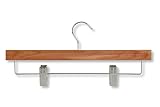 Honey-Can-Do HNGZ01535 Skirt/Pant Hangers With Clips, Cedar, 8-Pack