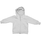 American Apparel - Infant California Fleece Zip-Up Hoody, White, 18-24