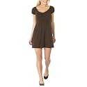 Juniors' Mossimo Supply Co. Cap Sleeve V-Neck Dress - Spanish Brown