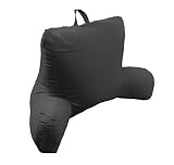Arlee Micro Suede Bed Rest Lounger - Black