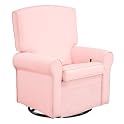 Chloe Upholstered Glider - Pink Weave