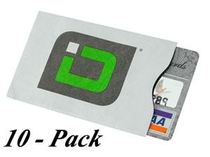 Identity Stronghold Secure Sleeve - Case for ID & Credit Card - Pack of 10