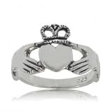 New Solid Sterling Silver Claddagh Ring 4 Irish Love